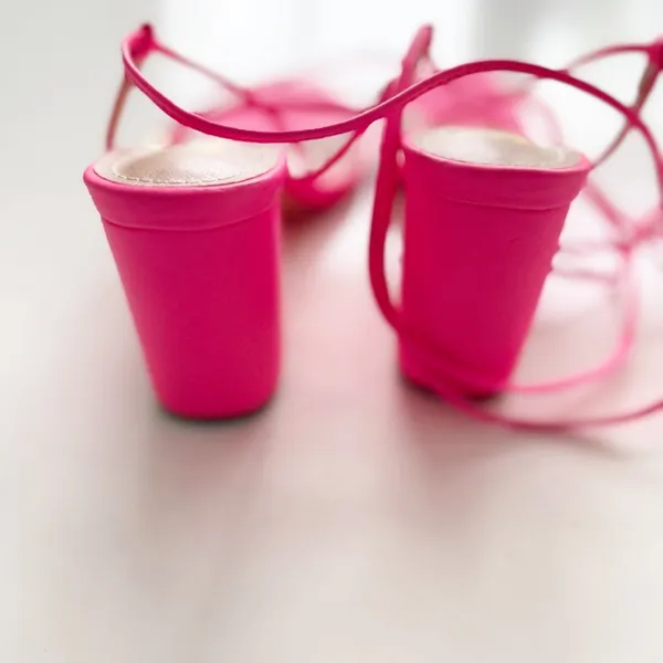 Lulu’s Neon Pink Lace Up Shoes size 7 - Image 5