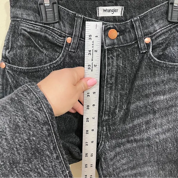 WRANGLER WILD WEST STRAIGHT JEAN IN WASHED BLACK 25X28 western - Image 6