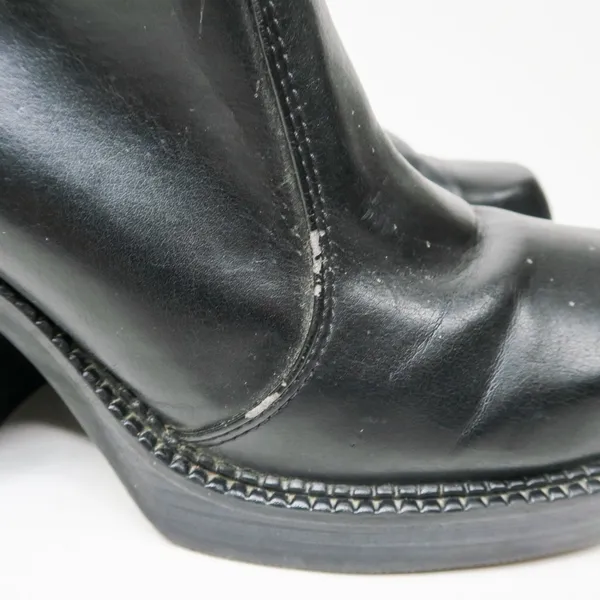 Vintage 90s No Boundaries Black Chunky Heeled Boots - Erin - Image 9