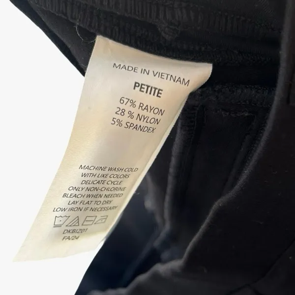 Quince Ultra-Stretch Ponte Straight Leg Pants Black Large P Minimalist Workwear - Image 6