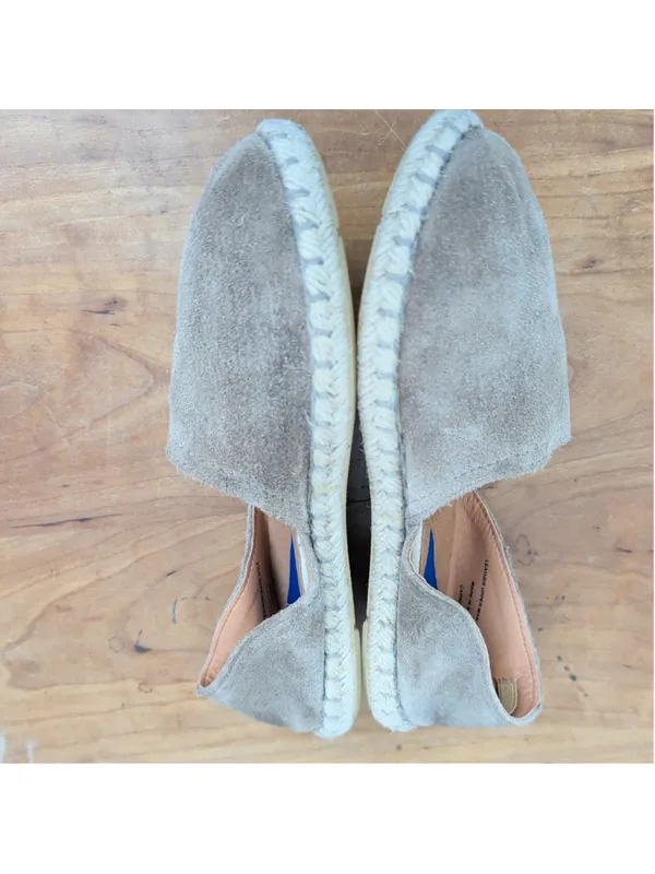 Verbenas Carmen Spanish Made Espadrille Suede Flats 37 - Image 4