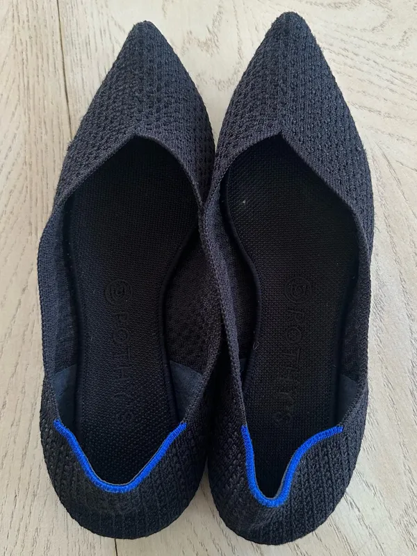 Rothy's The Point flats black Honeycomb knit Size US 9.5 - Image 2