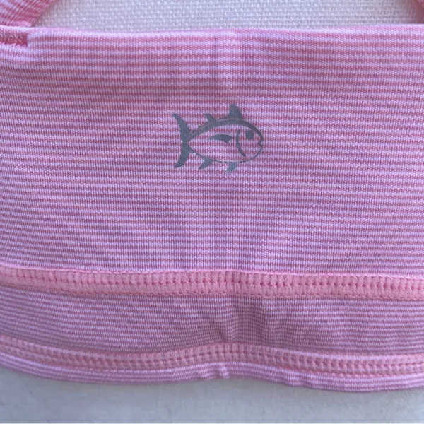 New Southern Tide Womens XL Sports Bra Pink Striped Nessa Skip Strappy Back - Image 5