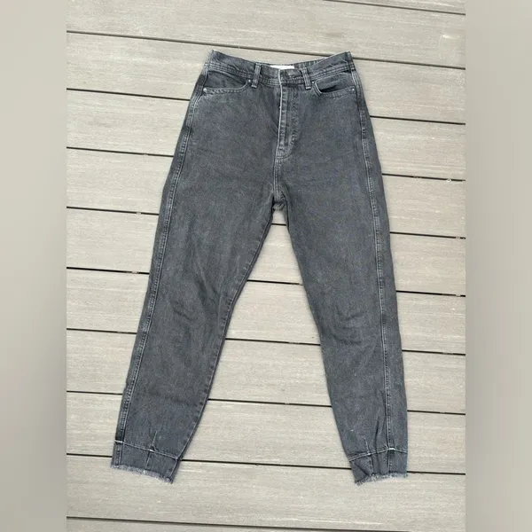 Free People Black Baggy Boyfriend Jean - Image 5