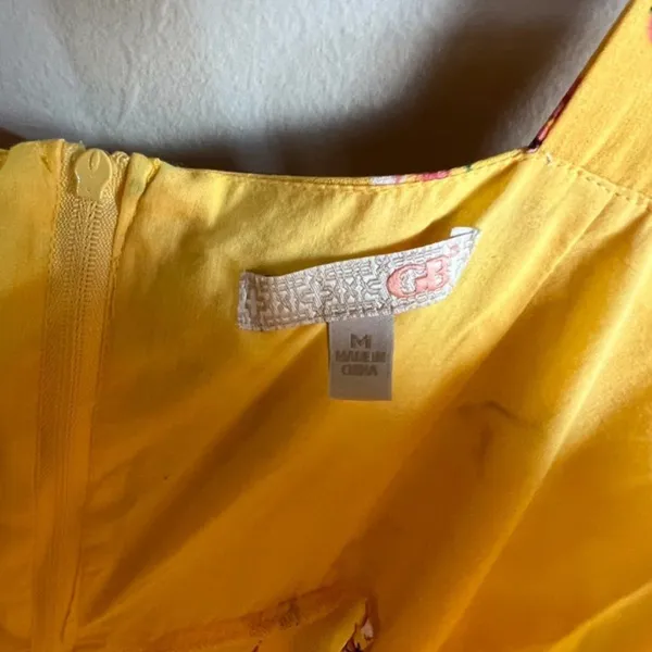 GB medium yellow‎ summer dress - Image 3