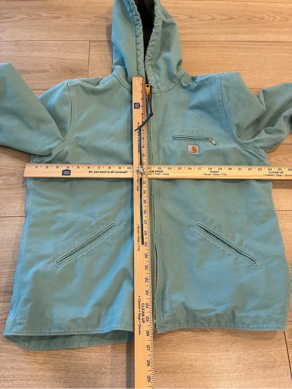 Carhartt Women’s Sierra Sherpa Lined Jacket Seaglass Blue Size XL (16-18) - Image 4