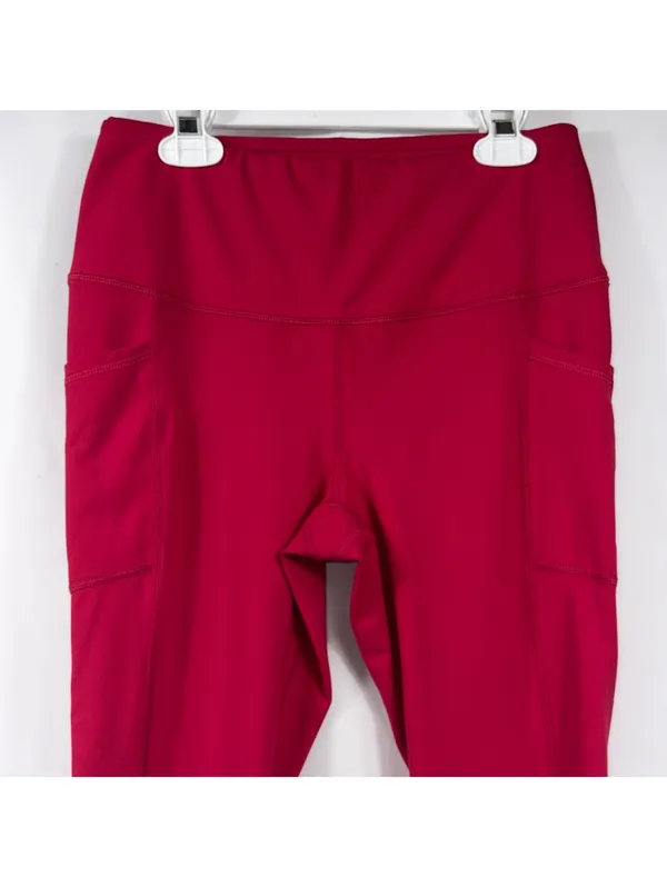 Yogalicious Red Pocket Leggings Size M - Image 2