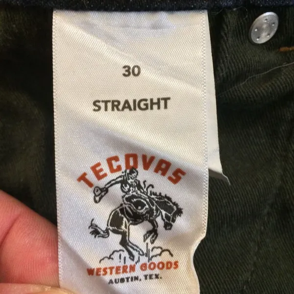 Tecovas high rise straight jeans 30 dark wash - Image 12