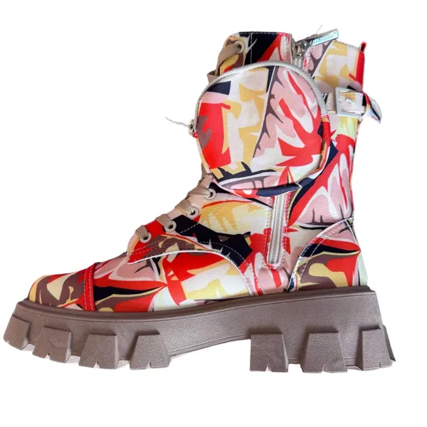 Nwt Cape Robbin Camo Lace‎ Up Combat Boots Sz 10 - Image 5