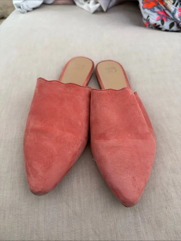 Joe's Jeans Coral Suede Pointed Backless Mules - Image 3