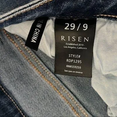 RISEN distressed boot cut jeans Blue Size 29 - Image 3