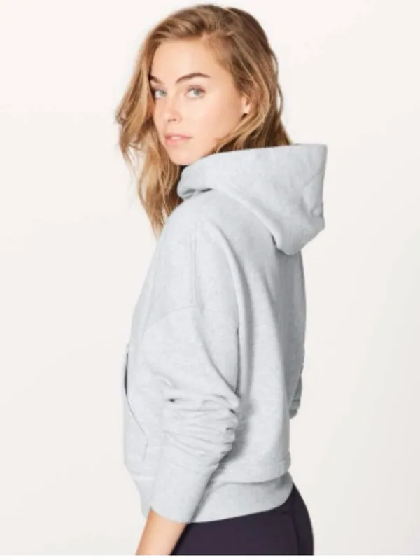 LULULEMON Heathered Vapor Warm Down Hoodie Size 12 - Image 2