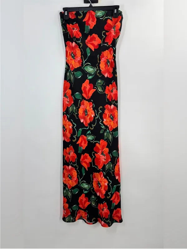 Resa Anna Slip Dress in Poppy Floral - Image 4