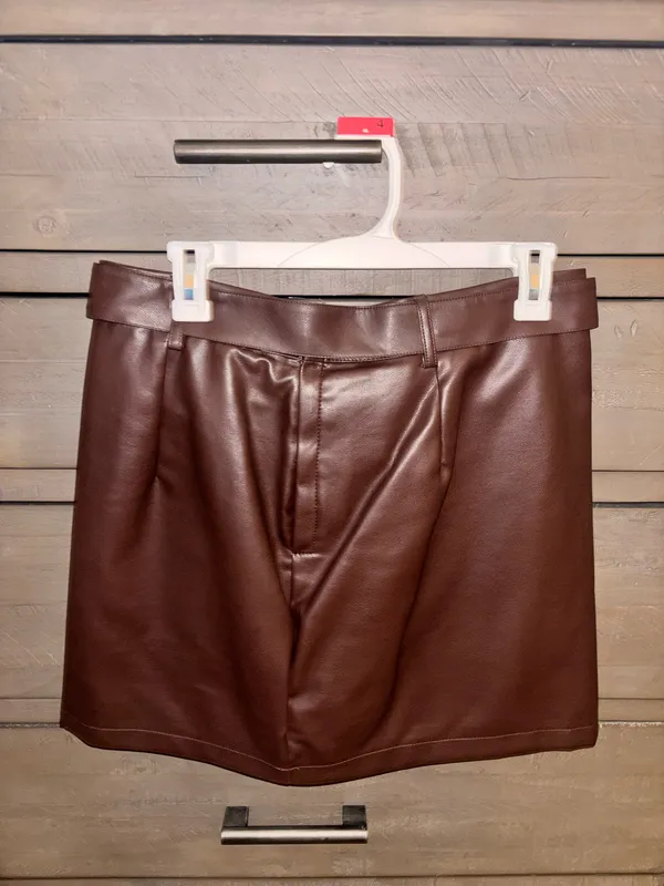 Fashion On Earth Leather Skirt - Image 2