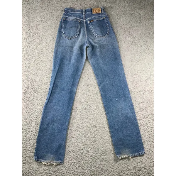 Lee Riders Jeans Women 24x33 High Rise Straight‎ Leg Vintage Medium Wash 90s Mom - Image 2