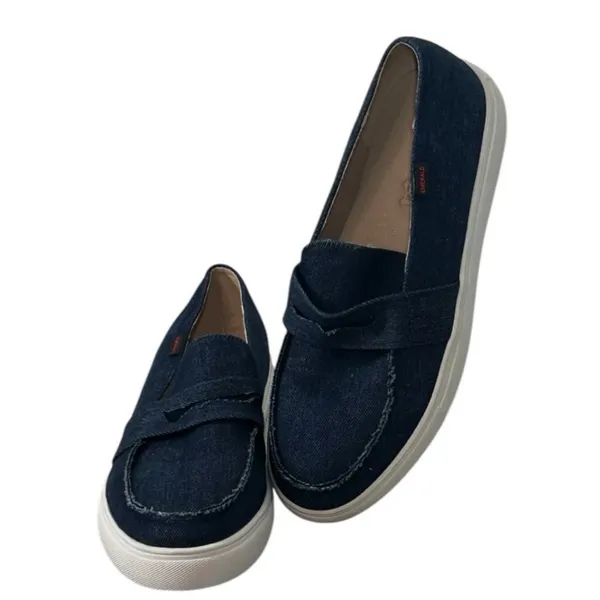 Denim Slip On Loafers Boat Shoe Style EU 40 US 9 9.5 - Image 4