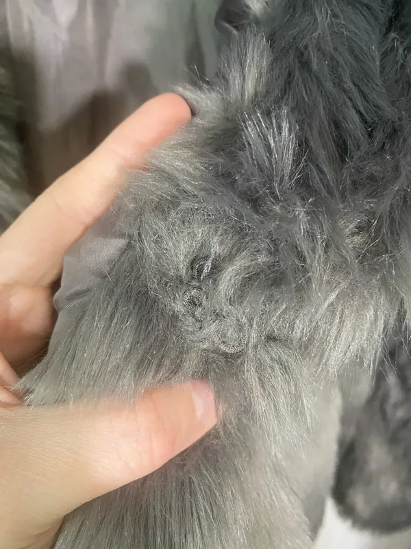 Forever 21 Exclusive Faux Fur Gray Women's Jacket - Image 5