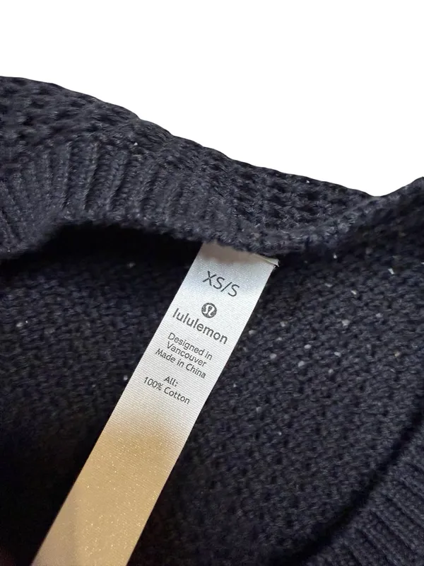 ✨ LULULEMON Easy Embrace Cotton Knit‎ Sweater XS/S Lightweight Pullover ✨ - Image 6