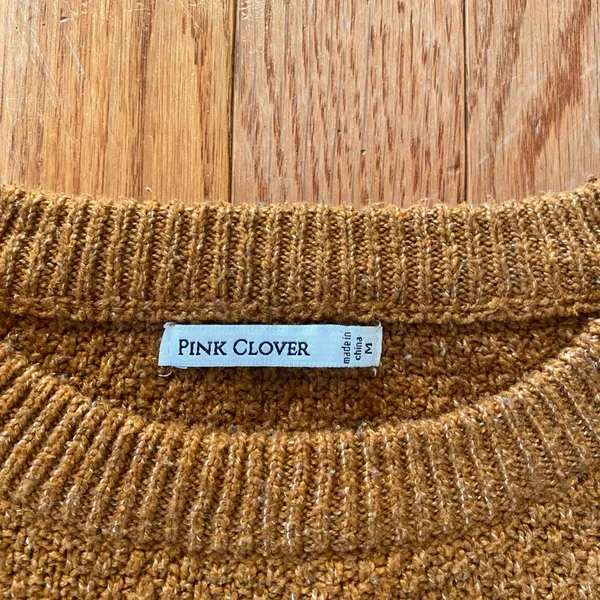 Carmel brown knit sweater Size M - Image 3