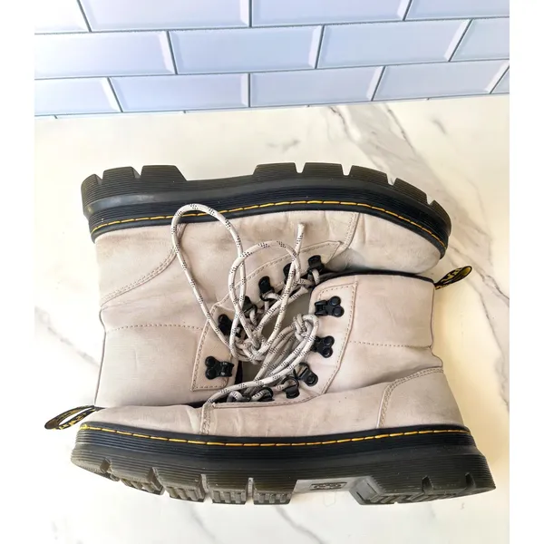 Dr. Martens Combs W Canvas‎ Utility Boots Beige Parchment Womens 10 26911292 - Image 5