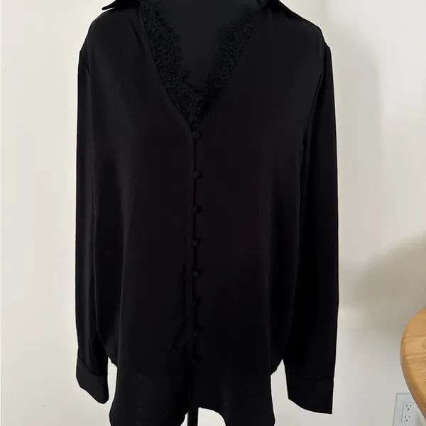 Elegant Black Blouse - Image 2