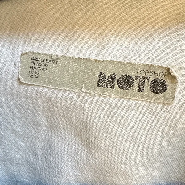 Topshop MOTO Soft Washed 100%Cotton Light Blue Denim Shirt - Image 5