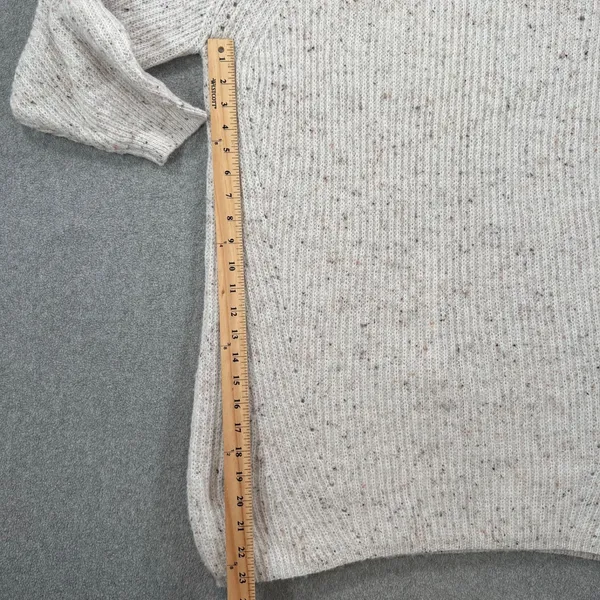 Blu Pepper Tunic Sweater Dress Women's Large Turtleneck Chunky Cream Knit - Image 3
