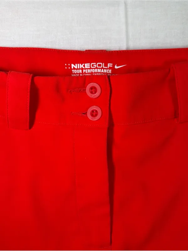 NIKE-GOLF Tour Performance Womens Size 6 Red DRI-FIT Skort - Image 2