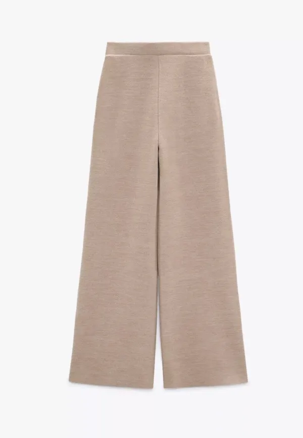 ZARA Basic Soft Pants in Light Camel - Image 5