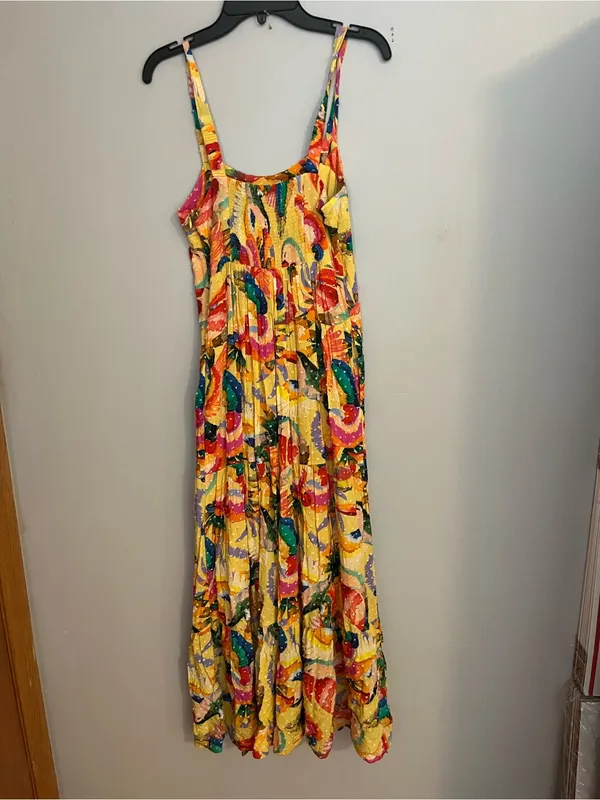 FARM Rio Yellow Tropical Floral Maxi Dress - Image 4