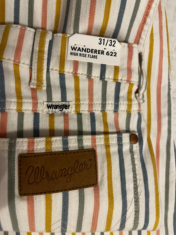Wrangler Striped Flare Jeans - Image 4