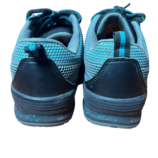 Skechers Work Shoes Womens Size 7 Blue Gray Composite Safety Toe Memory Foam PPE - Image 3