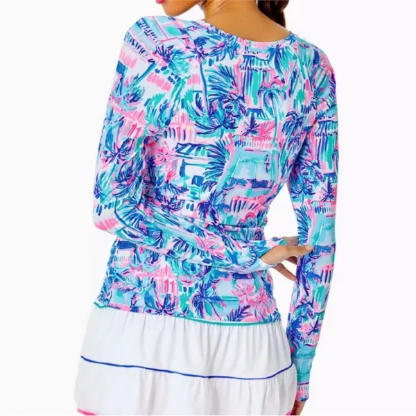 Lilly Pulitzer Luxletic Tarah UPF 50+ Sunguard Long Sleeve Top - Image 2