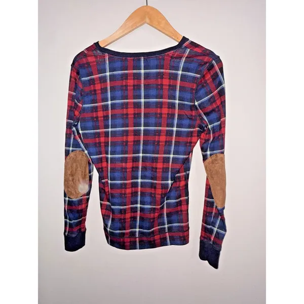 Ralph Lauren Women's Long Sleeve Plaid Print Top Size Small‎ - Image 3