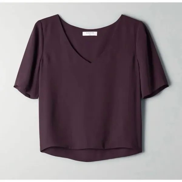 ✨Aritzia BABATON Randy Purple Sz XXS Blouse✨ - Image 6