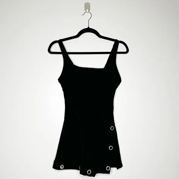 NEW Beyond Control Grommet Swim Tummy Control Dress Women's Black Size 8 - Image 2