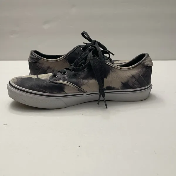 Vans Atwood Low Tie Dye Black White Canvas Skate Shoes Womens 8‎ UltraCush - Image 10