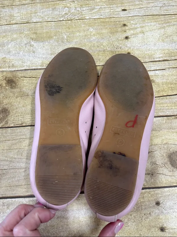 Everlane “The Day Glove” Blush Pink Leather Slip-On Ballet Flats size 6 - Image 3