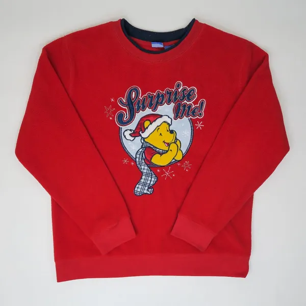Vintage 90s Disney Winnie the Pooh Christmas Sweatshirt - Image 2