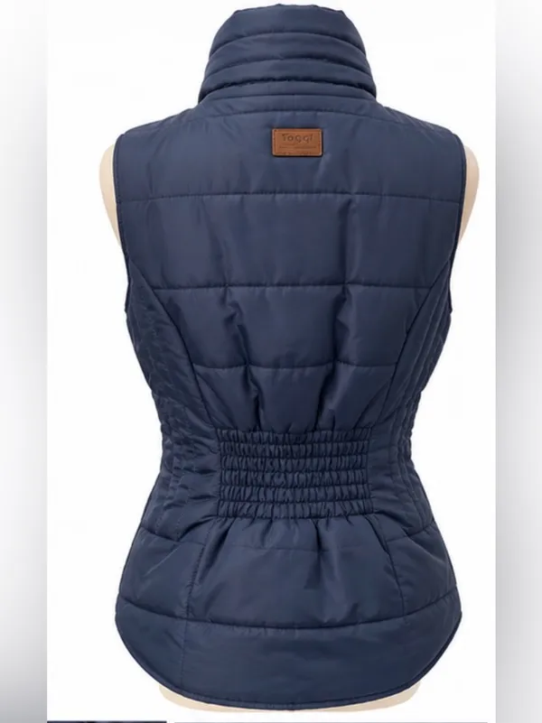 Toggi Professional Collection Navy Quilted Equestrian Vest Gilet UK 12 - Image 3
