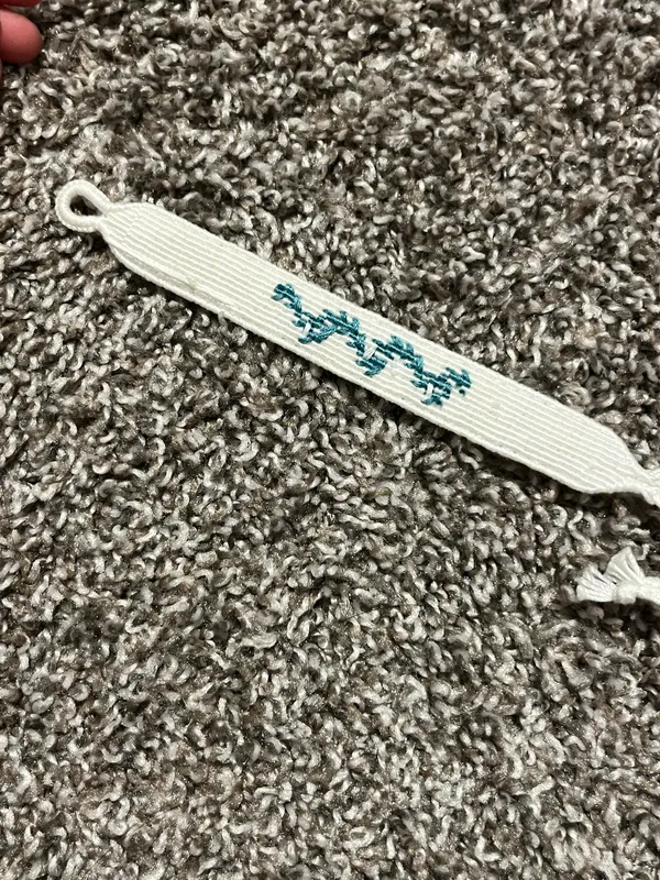 Handmade wave bracelet White - Image 2