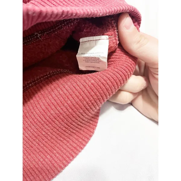 Abercrombie & Fitch Womens Y2K Vintage Full Zip Hoodie Embroidered Red Size M‎ - Image 4