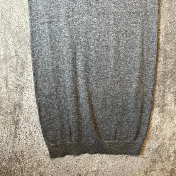 One Grey‎ Day Cotton Merino Wool Blend Mock Neck Dress Sleeveless Grey Size XS - Image 3