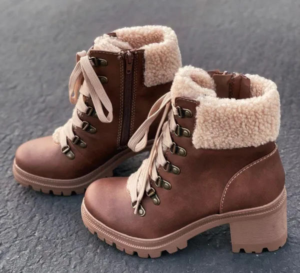 Soda Coganic Sherpa lug Sole Bootie - Image 2