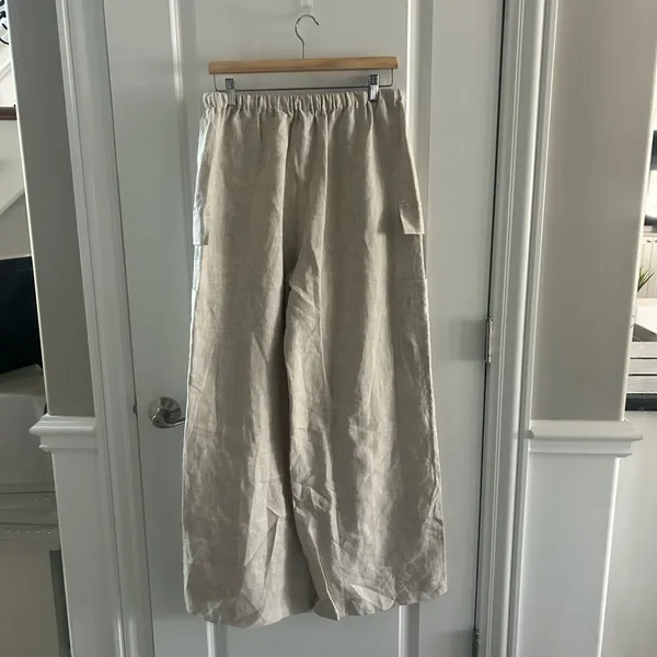 Reformation Olina Linen Cargo Pant NWT - Image 4