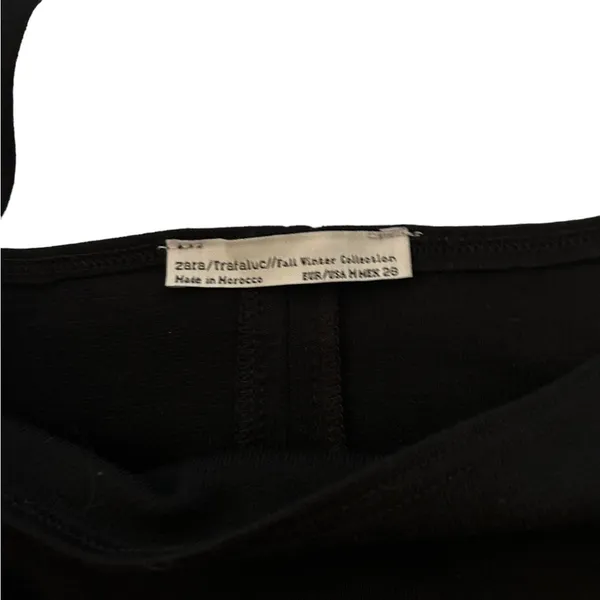 Zara black basic body con tank dress size medium - Image 3
