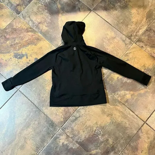 Lands End Women’s Black Hoodie Jacket Full Zip Up Small - Image 12