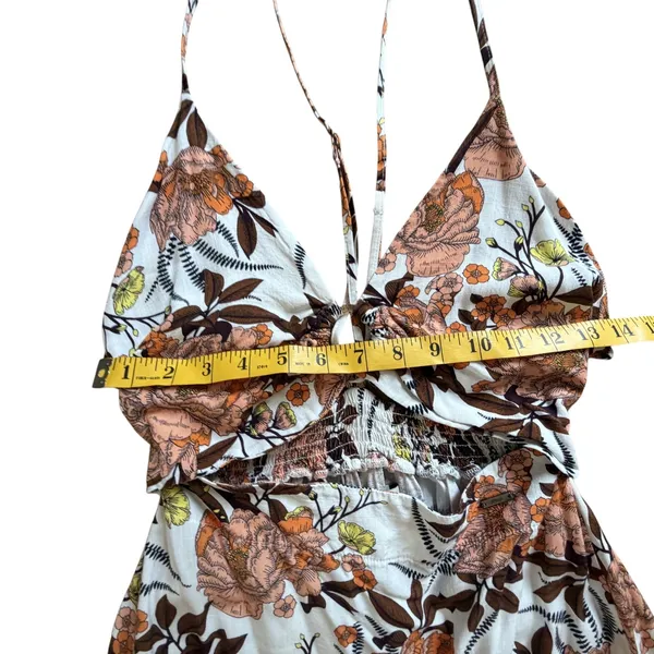 Maaji Floral Cutout Maxi Dress Medium Swim Coverup Beachy Vacation Tropical‎ - Image 13
