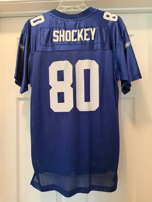 NFL Giants #80 Blue Football Jersey - Reebok - Image 2