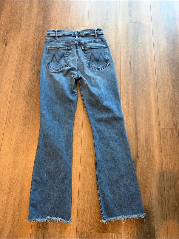 MOTHER The Hustler Flood Fray Jeans- size 27 - Image 7